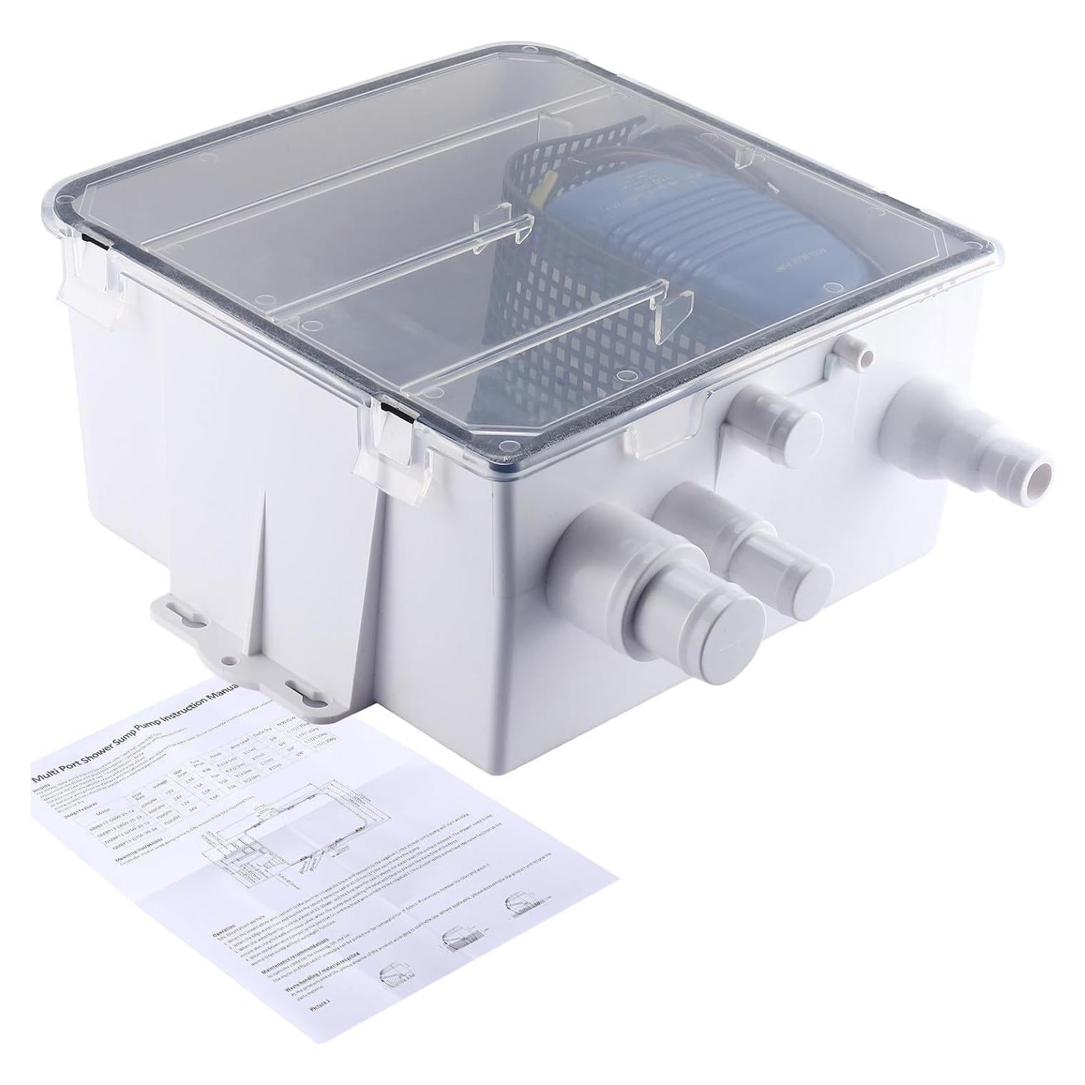 Bomba de Drenaje de Ducha Marina NovelBee 750 GPH 24V