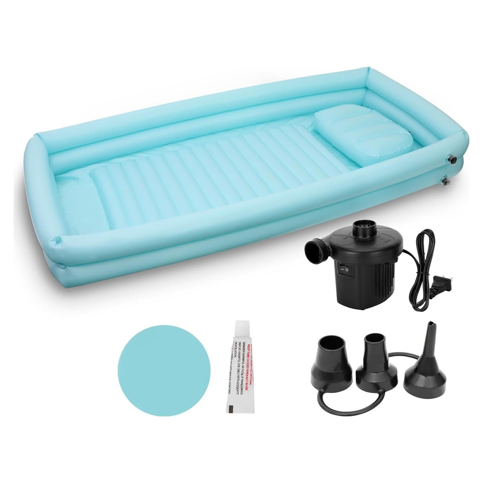 Tina Inflable Médica Kelegaan 195x90 cm con Bomba Eléctrica