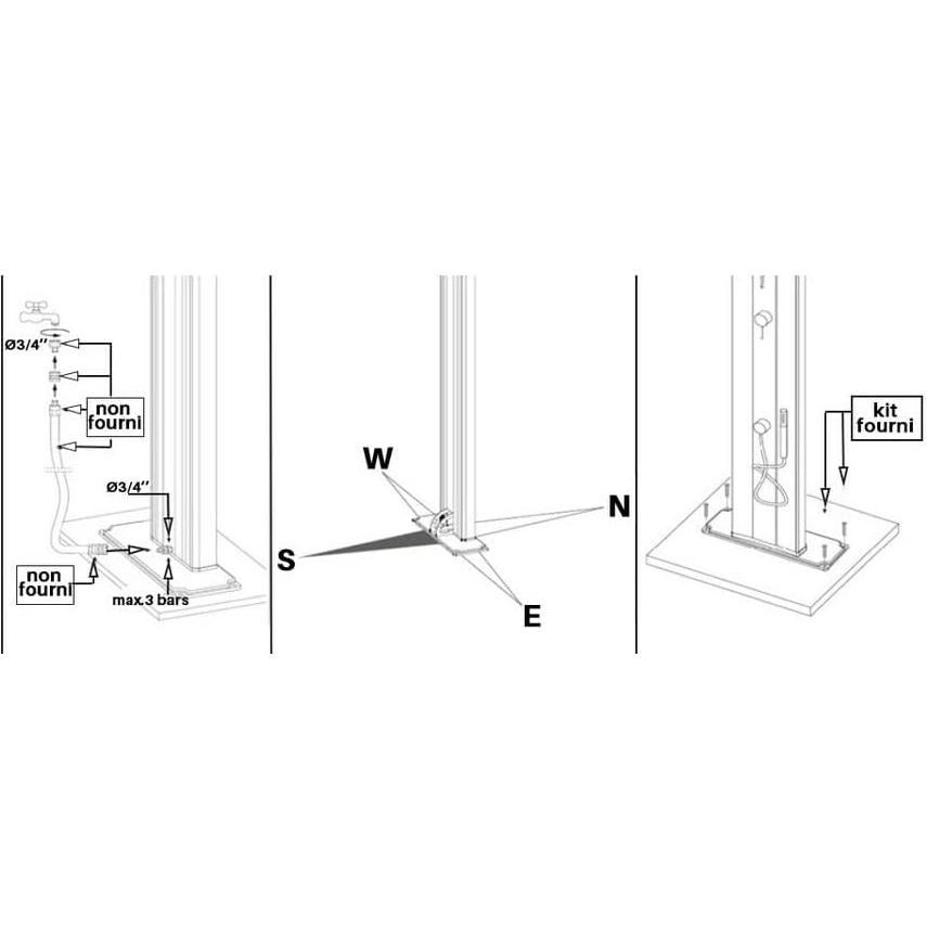Ducha Solar Formidra Happy Go 23L DS-HG142BL Azul