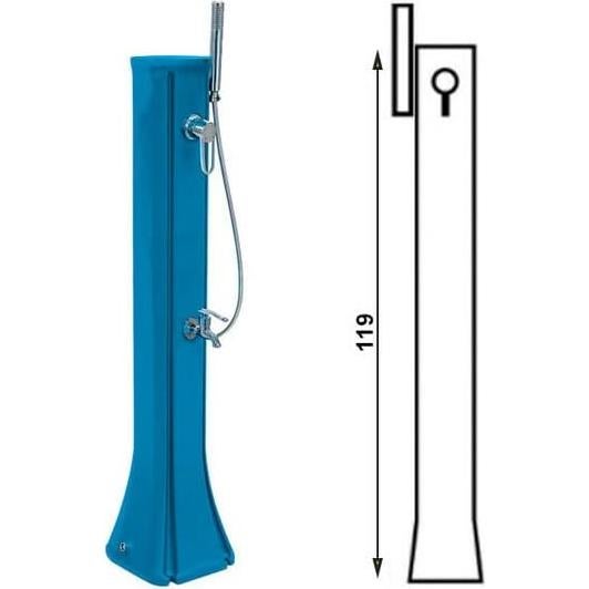 Ducha Solar Formidra Happy Go 23L DS-HG142BL Azul