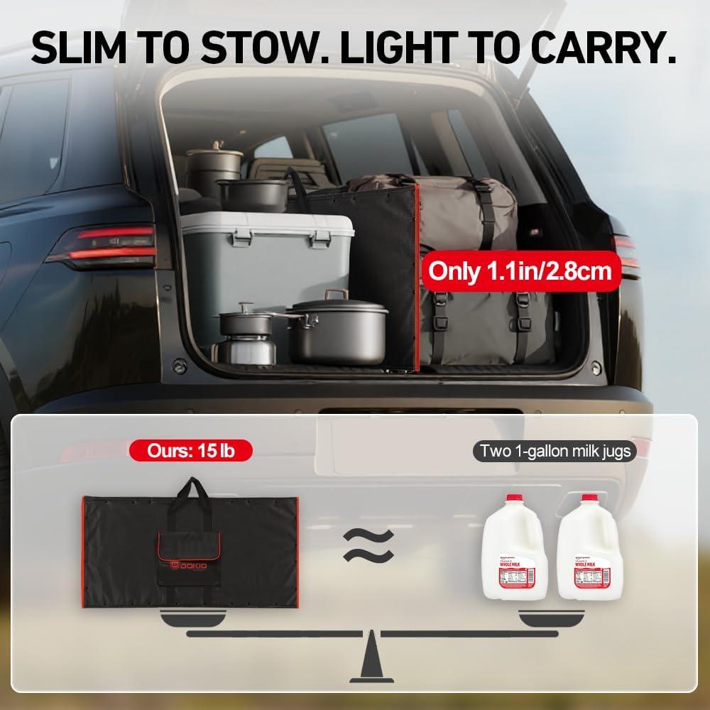 Panel Solar Portátil DOKIO 300W Plegable con Controlador USB