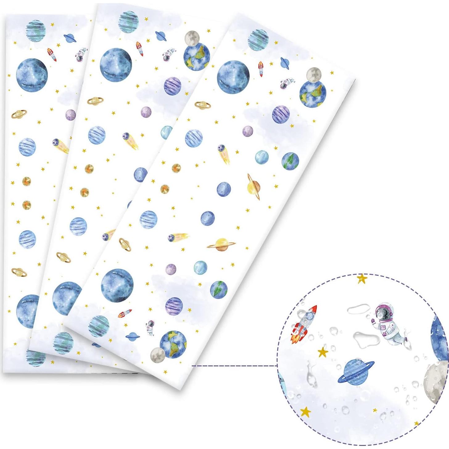 Manteles de Cumpleaños Espacial ZOIIWA 3 Piezas 137x274 cm