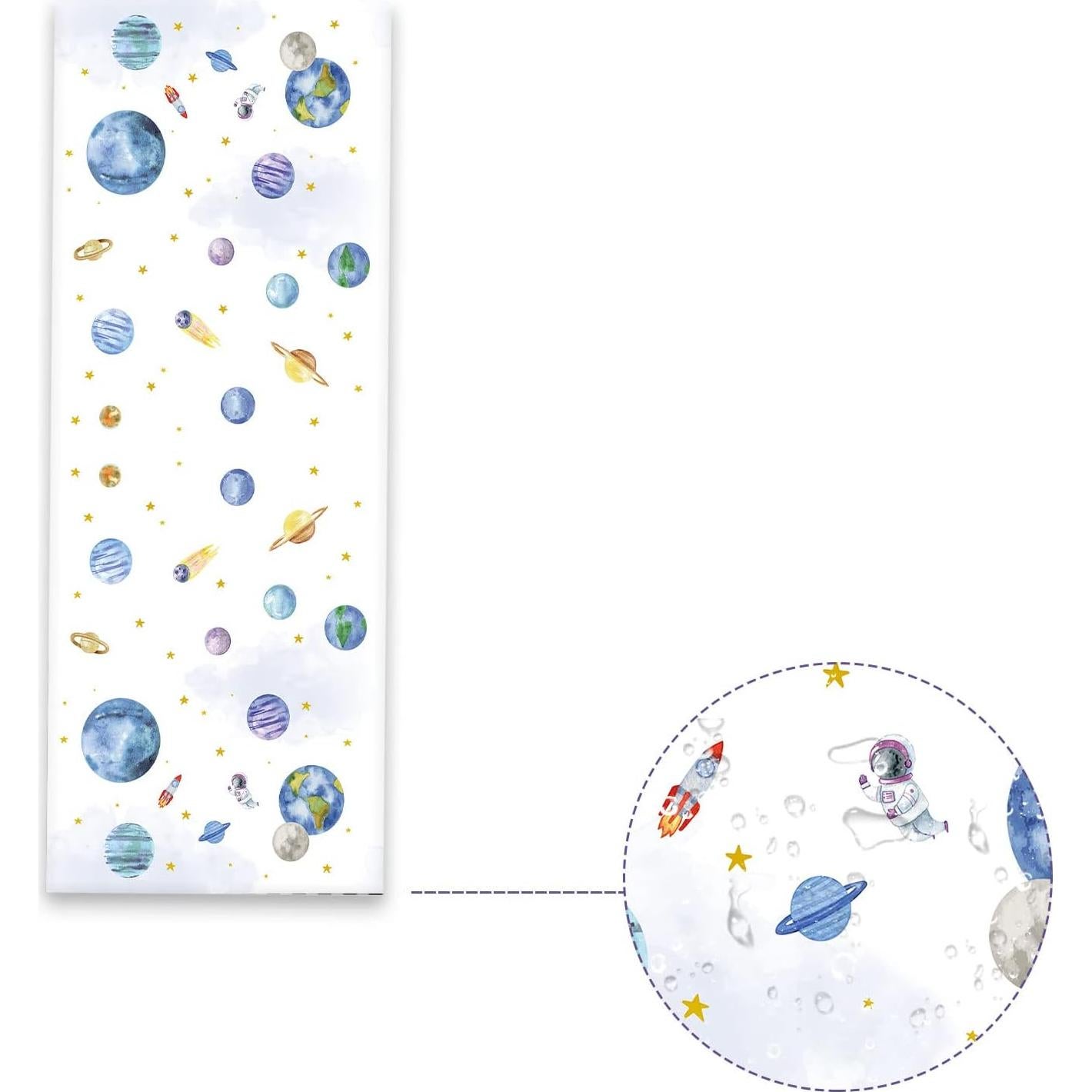 Manteles de Cumpleaños Espacial ZOIIWA 3 Piezas 137x274 cm