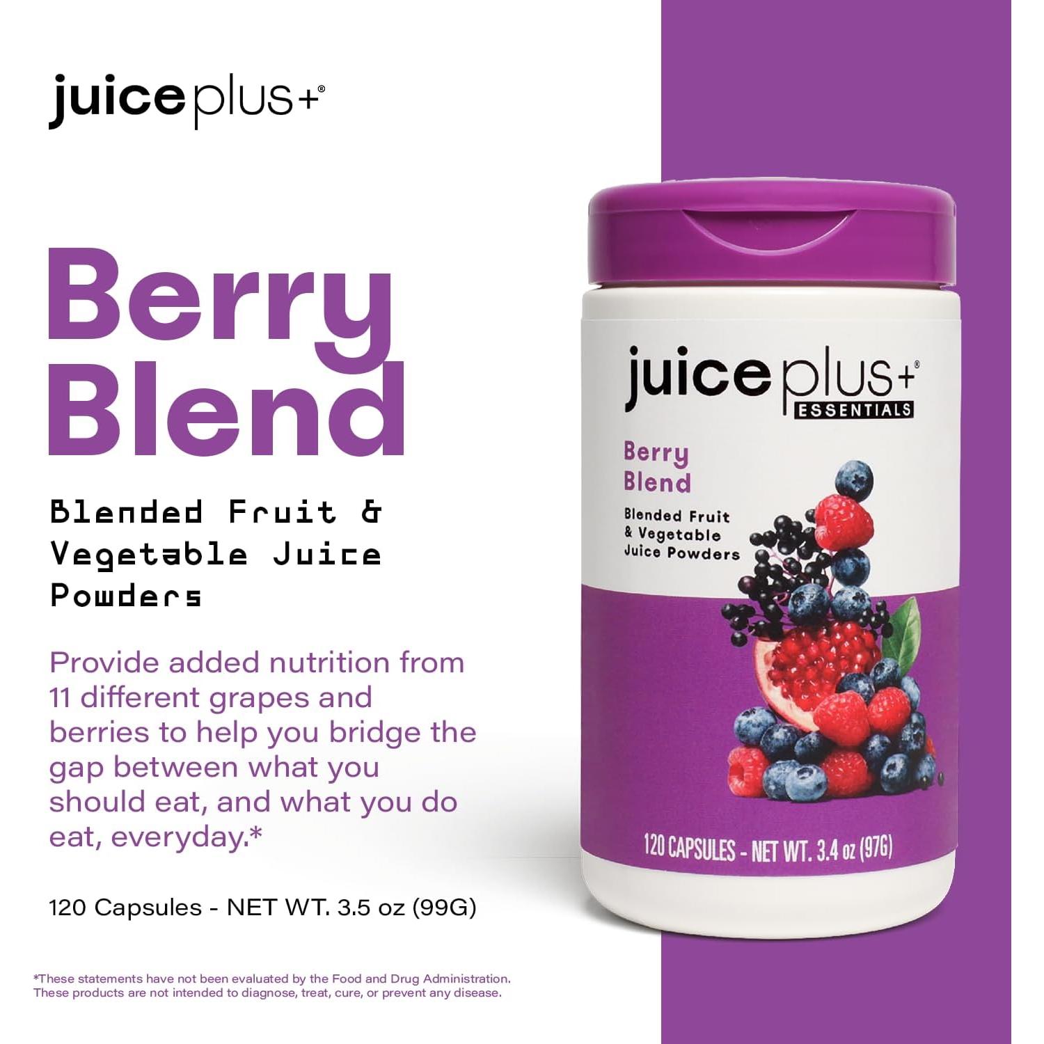 JuicePlus+ Mezcla de Bayas 60 Porciones - Vegano, Sin Gluten