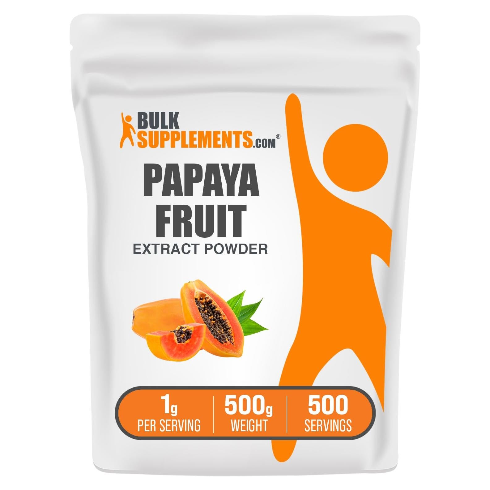 Extracto de Fruta de Papaya en Polvo BulkSupplements 500g