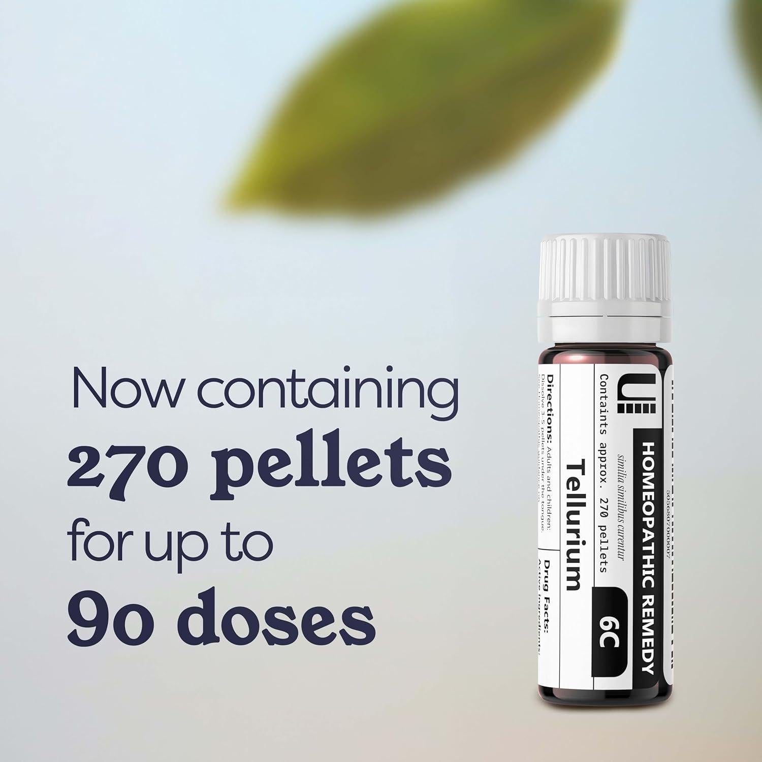 Remedio Homeopático Urenus Telurio 6C 270 Pellets Sin Lactosa