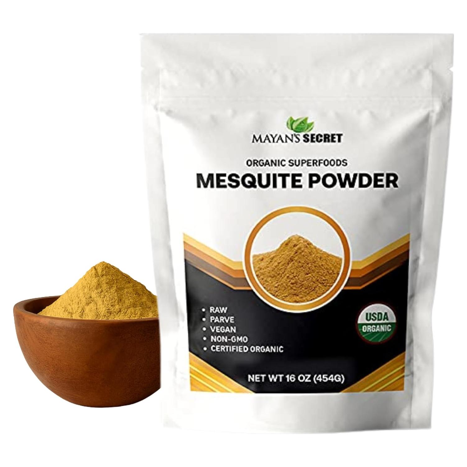 Polvo de Mesquite Orgánico USDA 450g - Superalimento Vegano