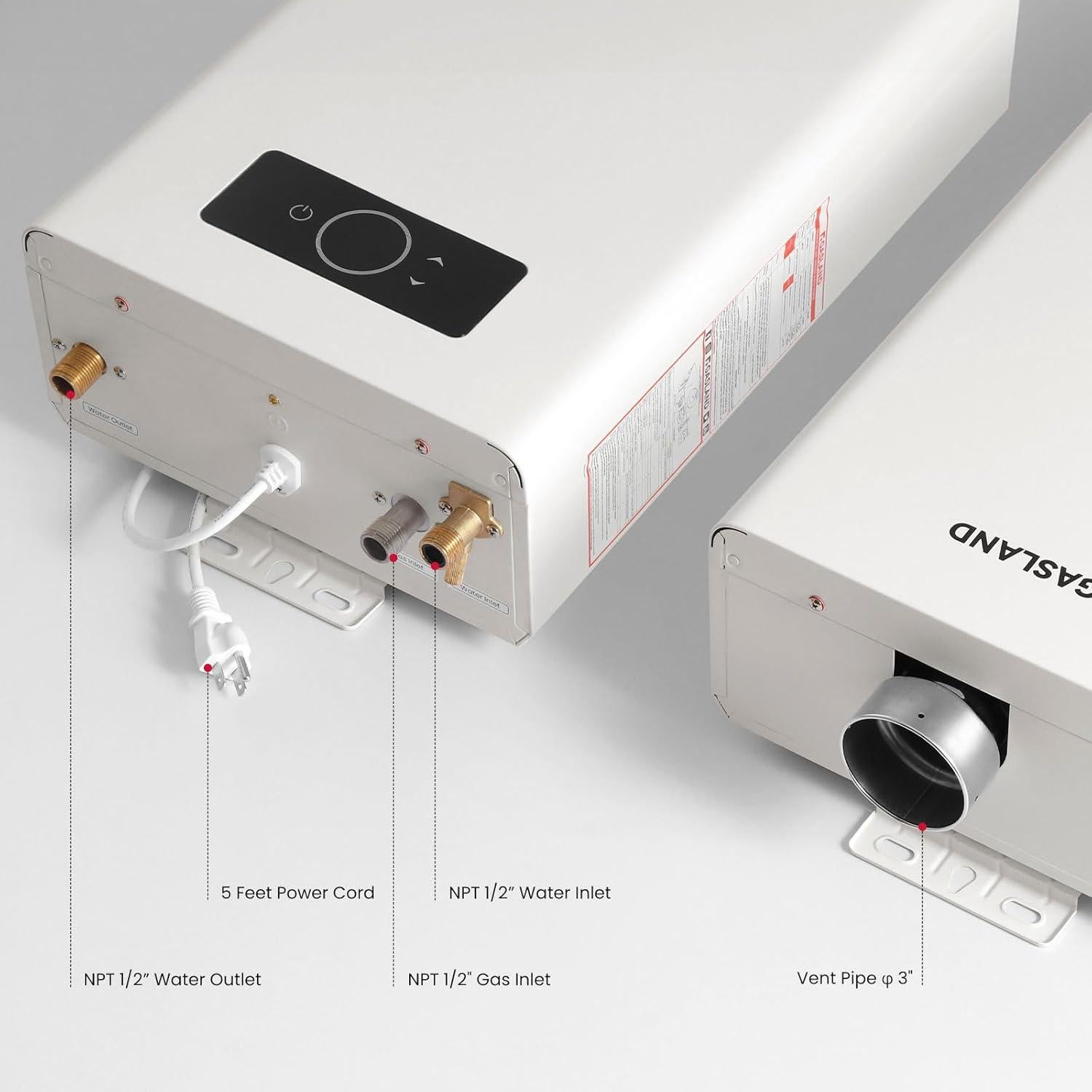 Calentador de Agua Sin Tanque GASLAND CS422LP 102,000 BTU 4.22 GPM