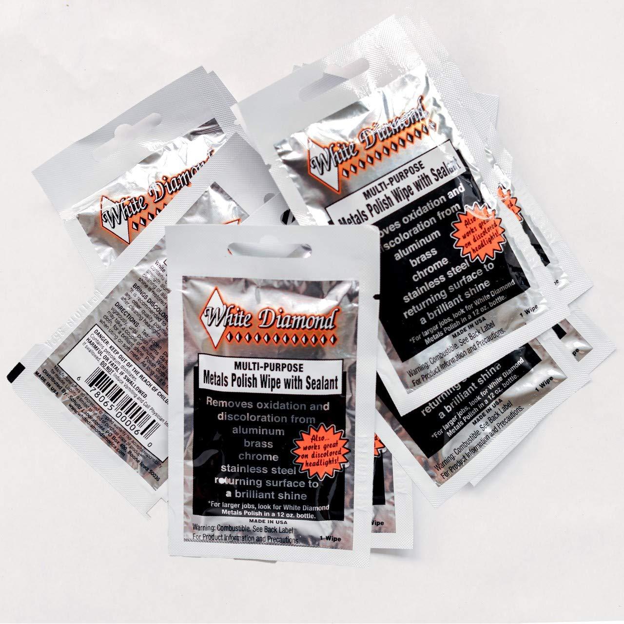 Pulidor de Metal White Diamond 12 Toallitas Multiusos