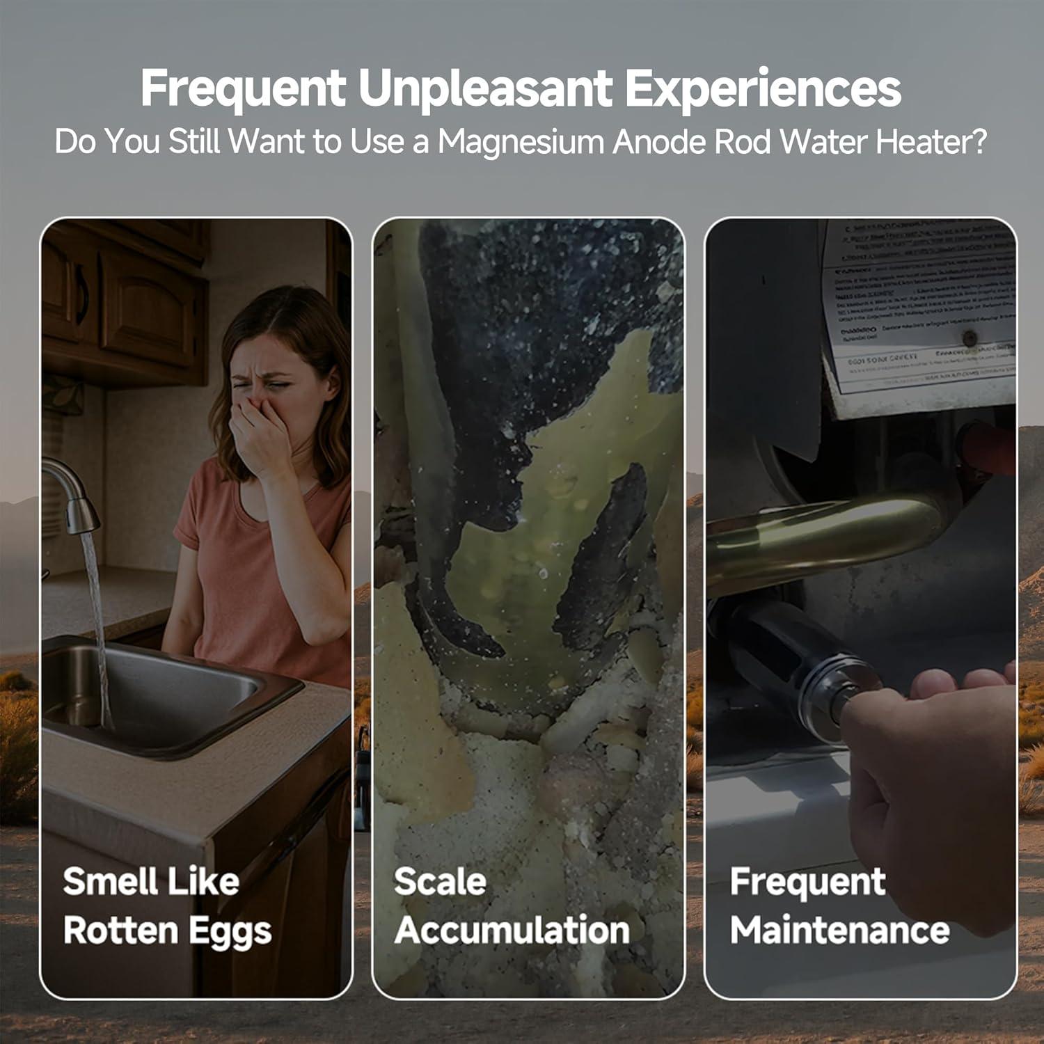 Calentador de Agua para RV KINGRVER HyBridShower 10 Pro 1440W