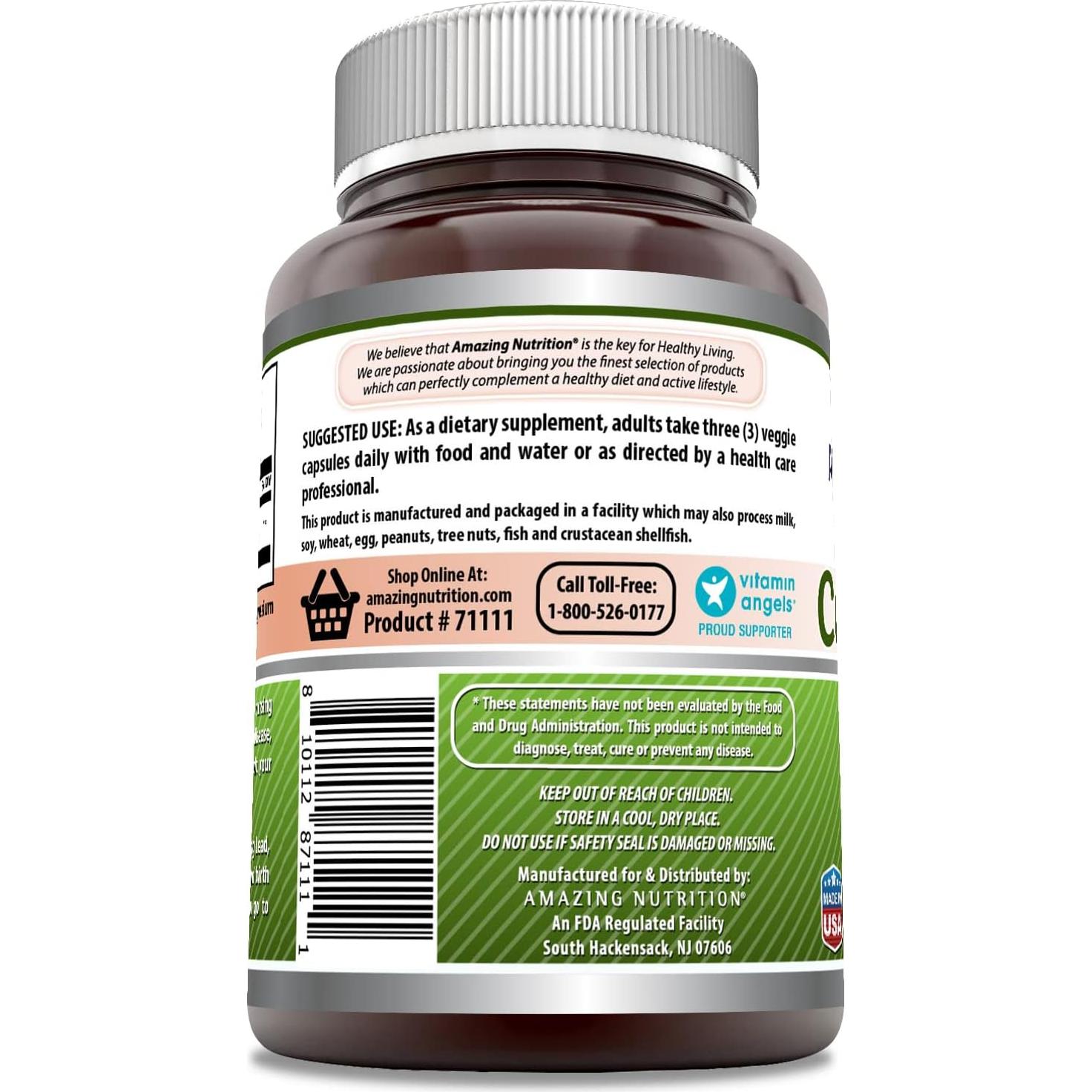 Suplemento de Semilla de Apio Amazing Formulas 1500 Mg 240 Cápsulas