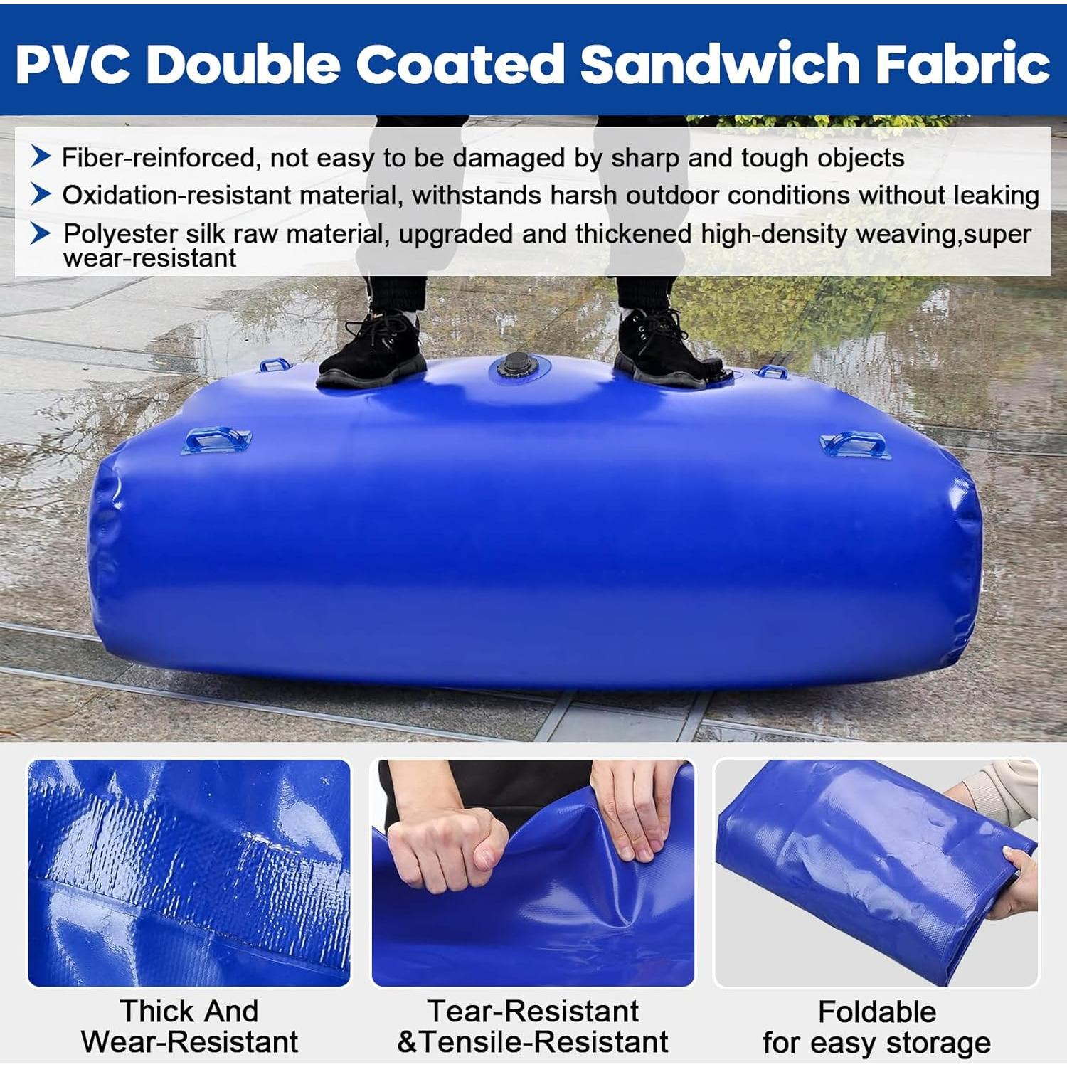 Bolsa de Almacenamiento de Agua TooTaci 500L PVC Plegable