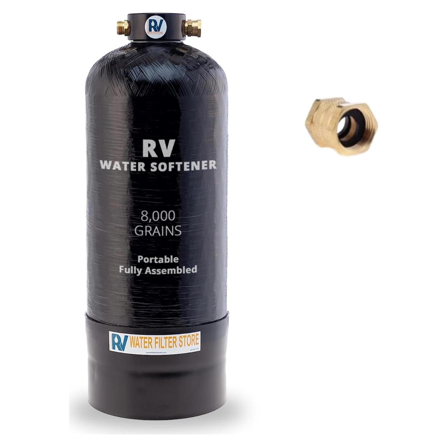 Descalcificador de Agua Portátil RV Water Filter 8000 Granos
