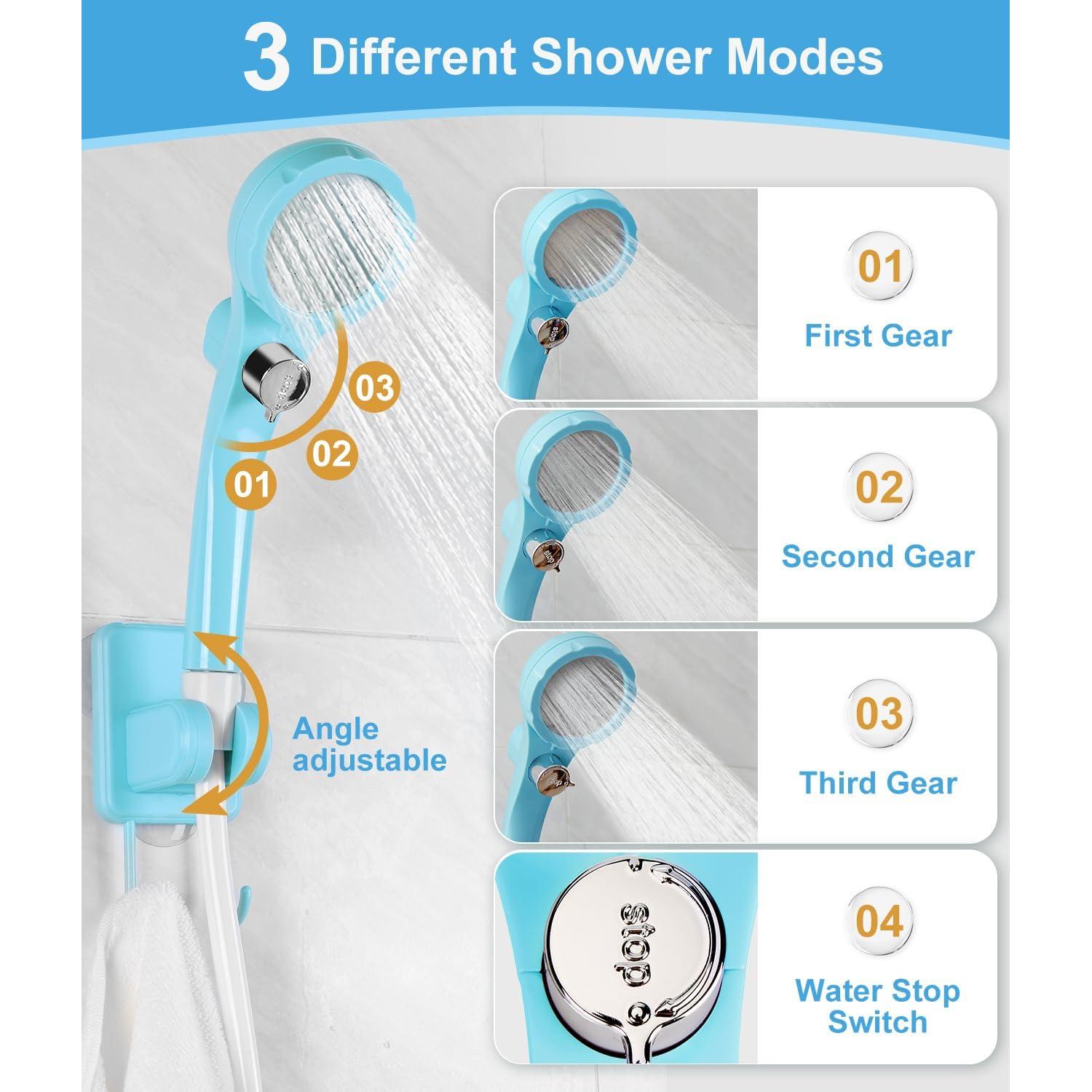 Ducha Portátil WADEO 6000mAh con Pantalla Digital para Camping