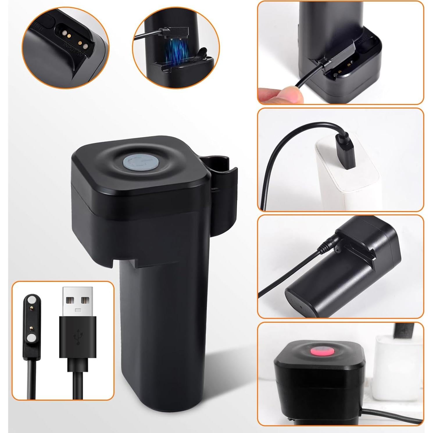 Ducha Portátil B.TAWD 20L con Batería 4400mAh y Calentamiento Solar