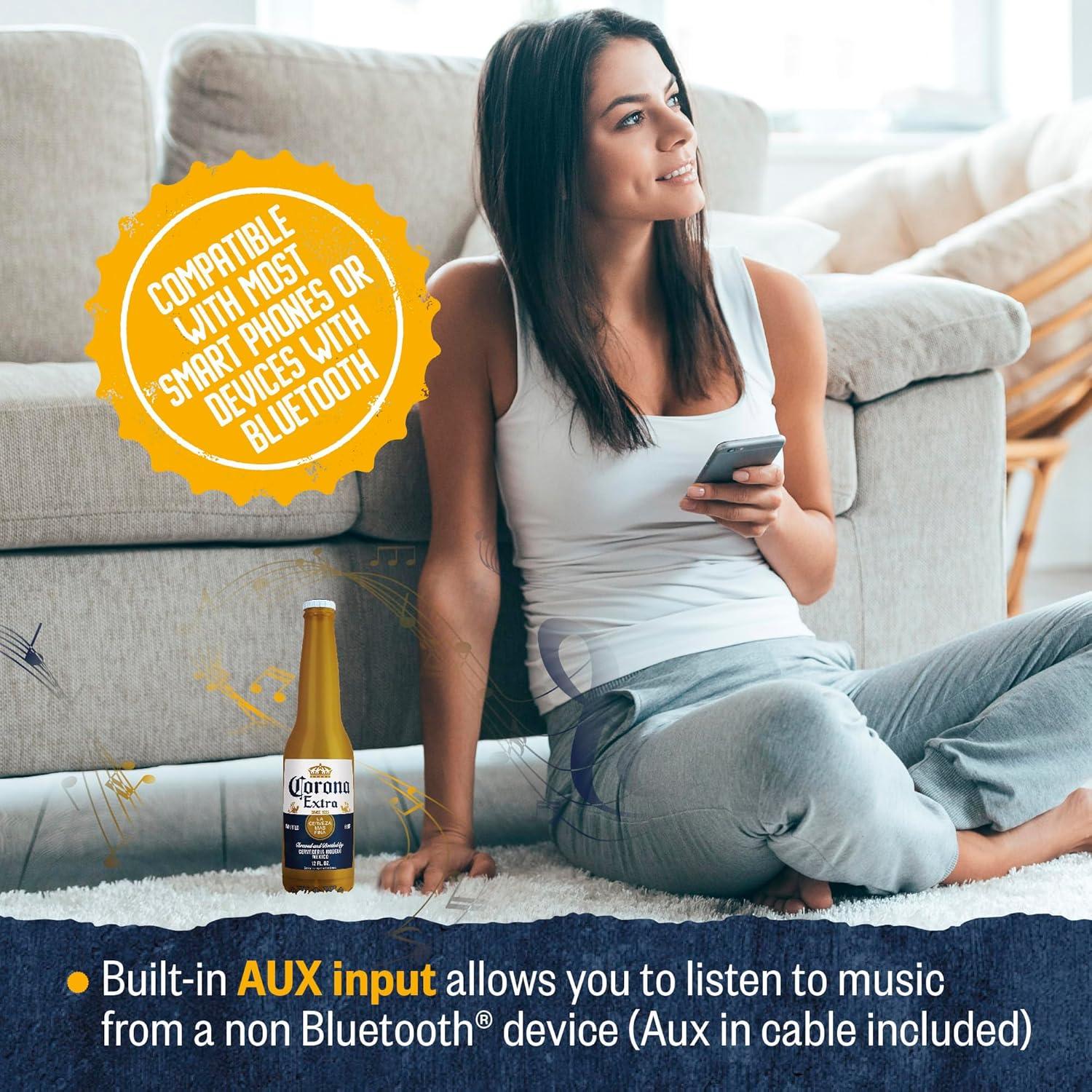 Altavoz Bluetooth Portátil Corona 3W - Diseño Botella 300mAh