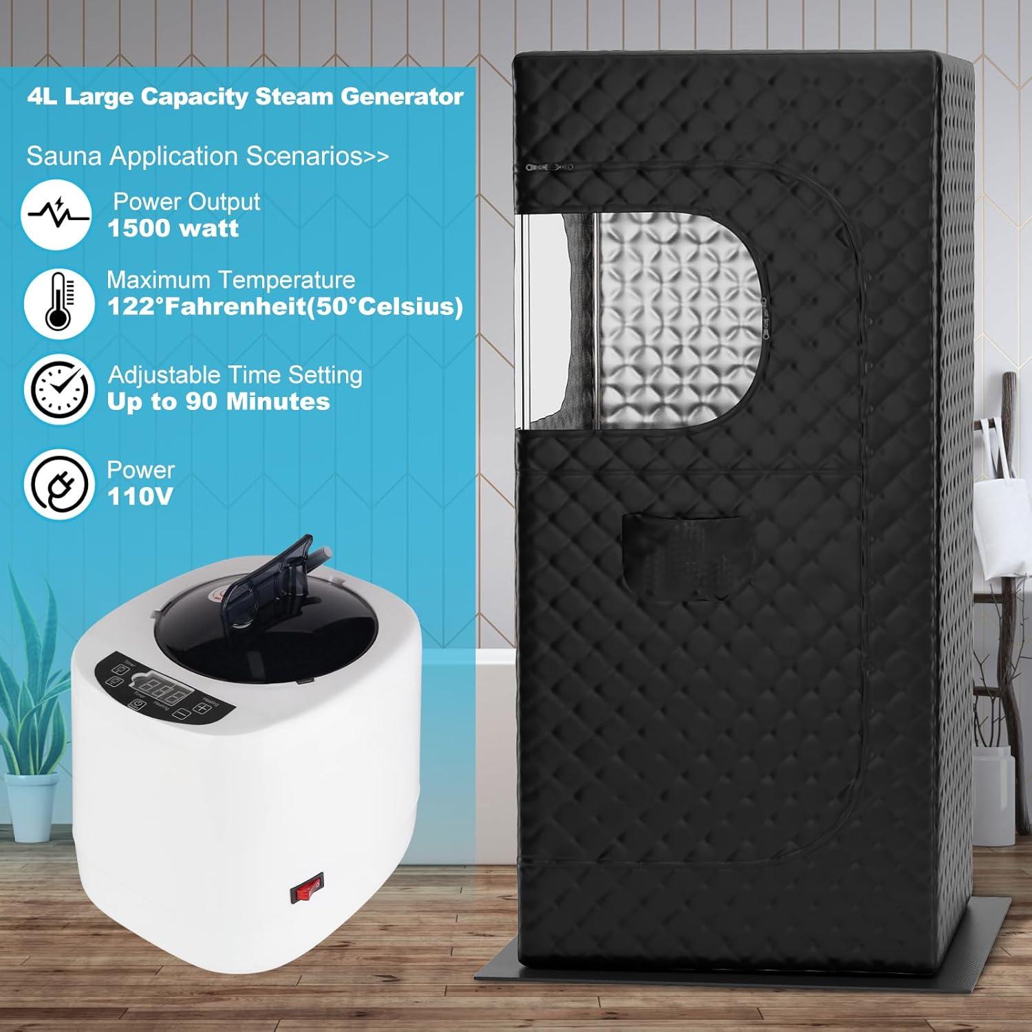 Generador de Vapor de Sauna Portátil NetLea 4L 1500W