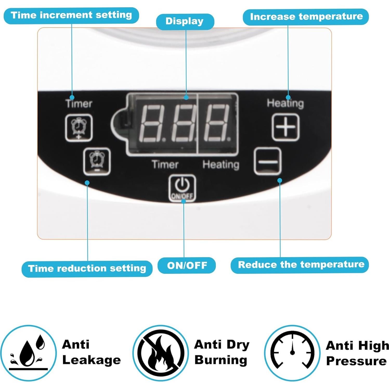 Generador de Vapor de Sauna Portátil NetLea 4L 1500W