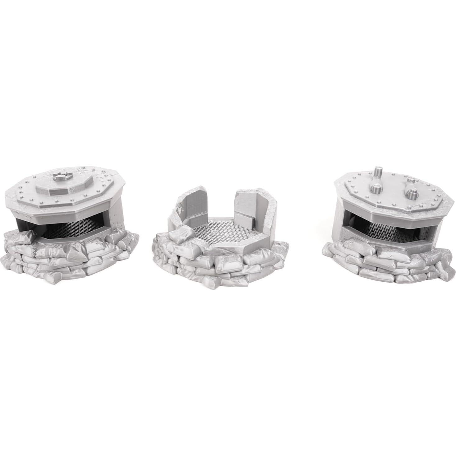 Conjunto de Terreno de Guerra Bunkers 28mm - Terreno de Mesa