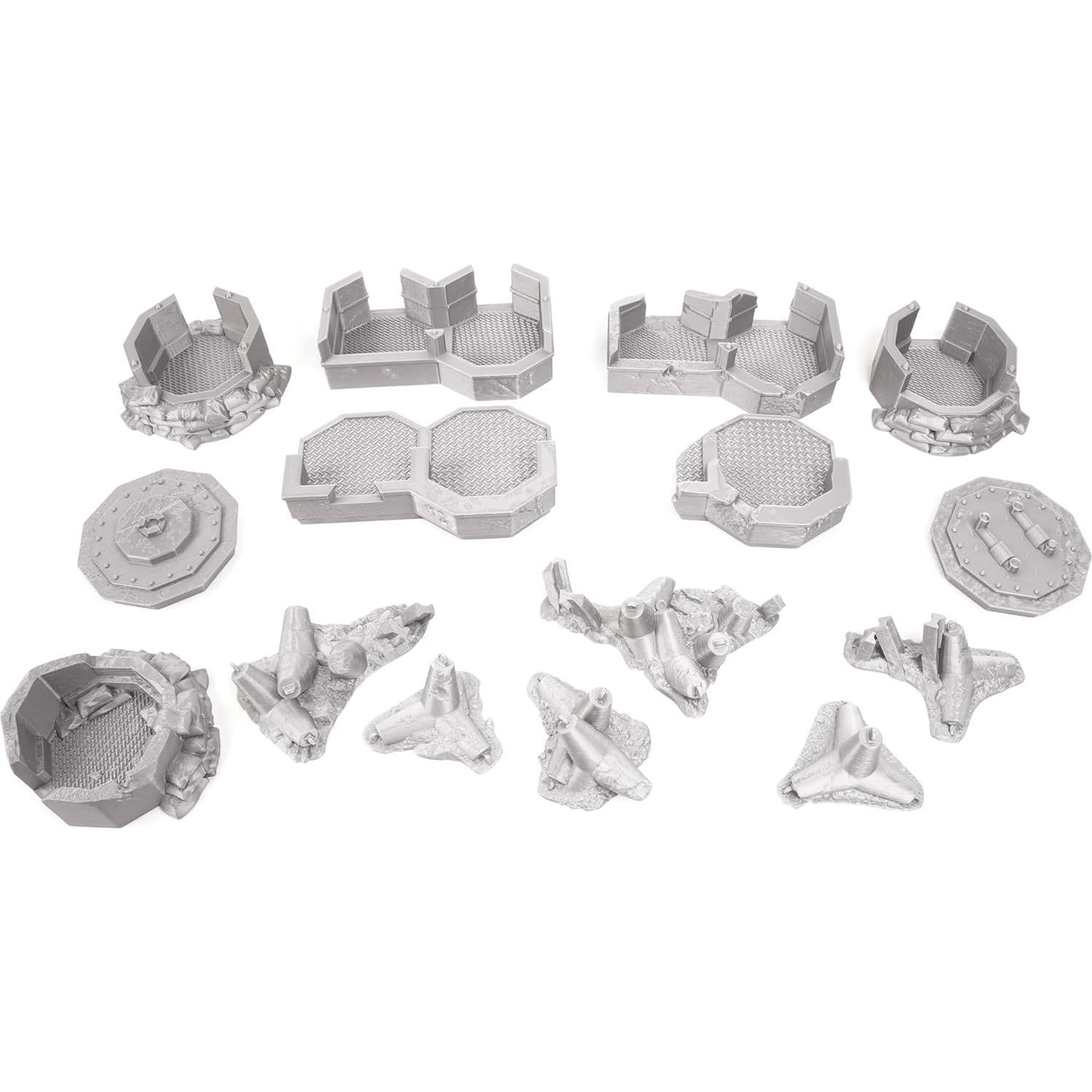 Conjunto de Terreno de Guerra Bunkers 28mm - Terreno de Mesa