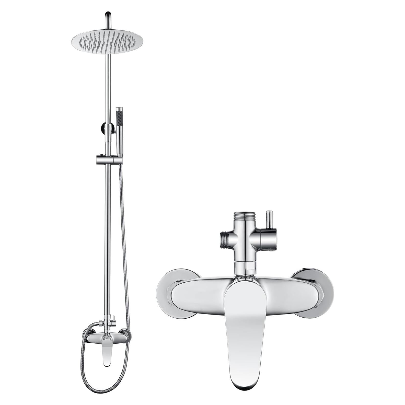 Kit de Ducha Exterior Foroute Eshower-008 Cromado 2 Funciones