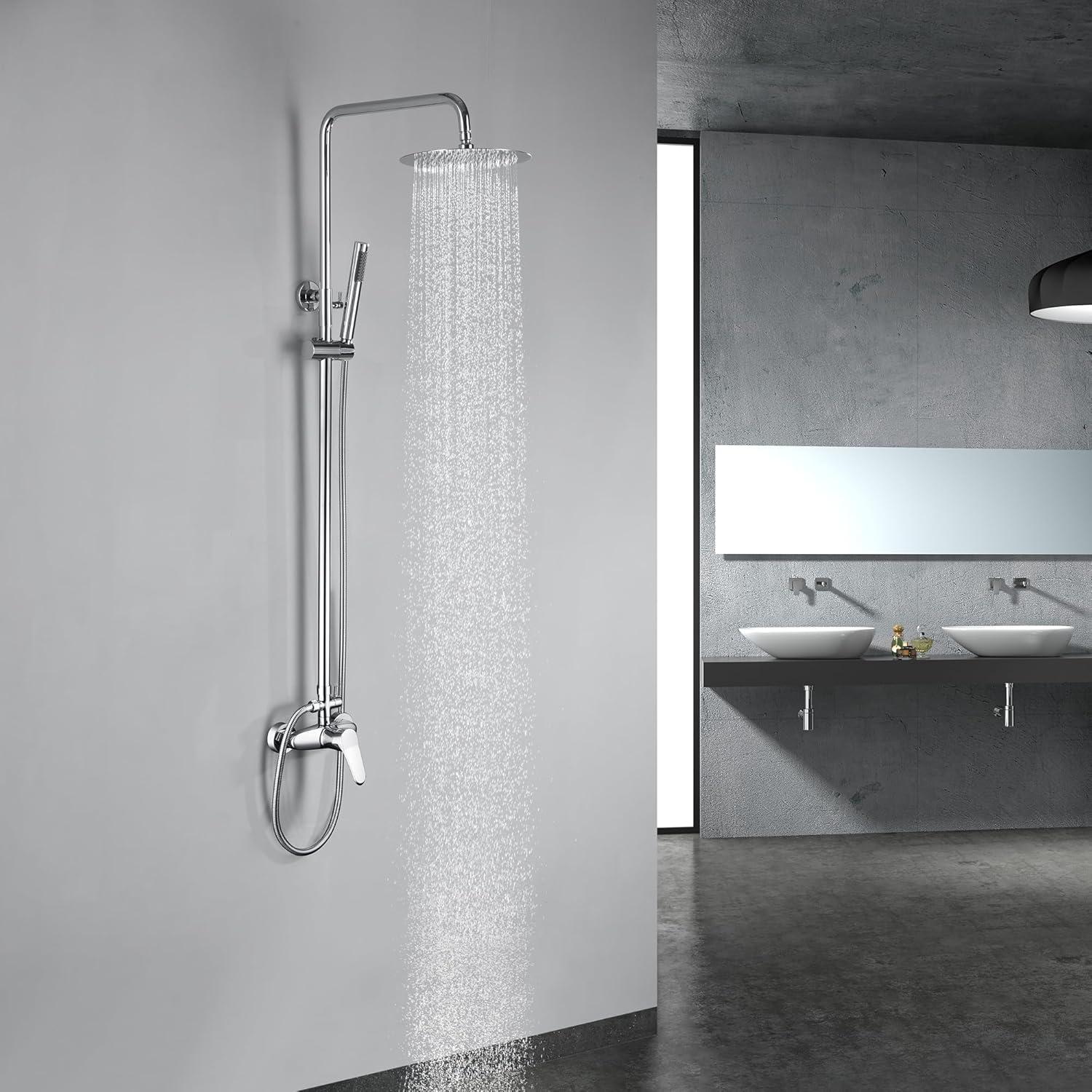 Kit de Ducha Exterior Foroute Eshower-008 Cromado 2 Funciones