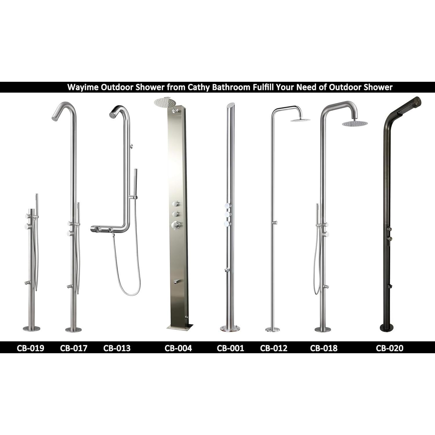 Base de Ducha Exterior Wayime 83.8 x 76.2 cm Acero Inoxidable