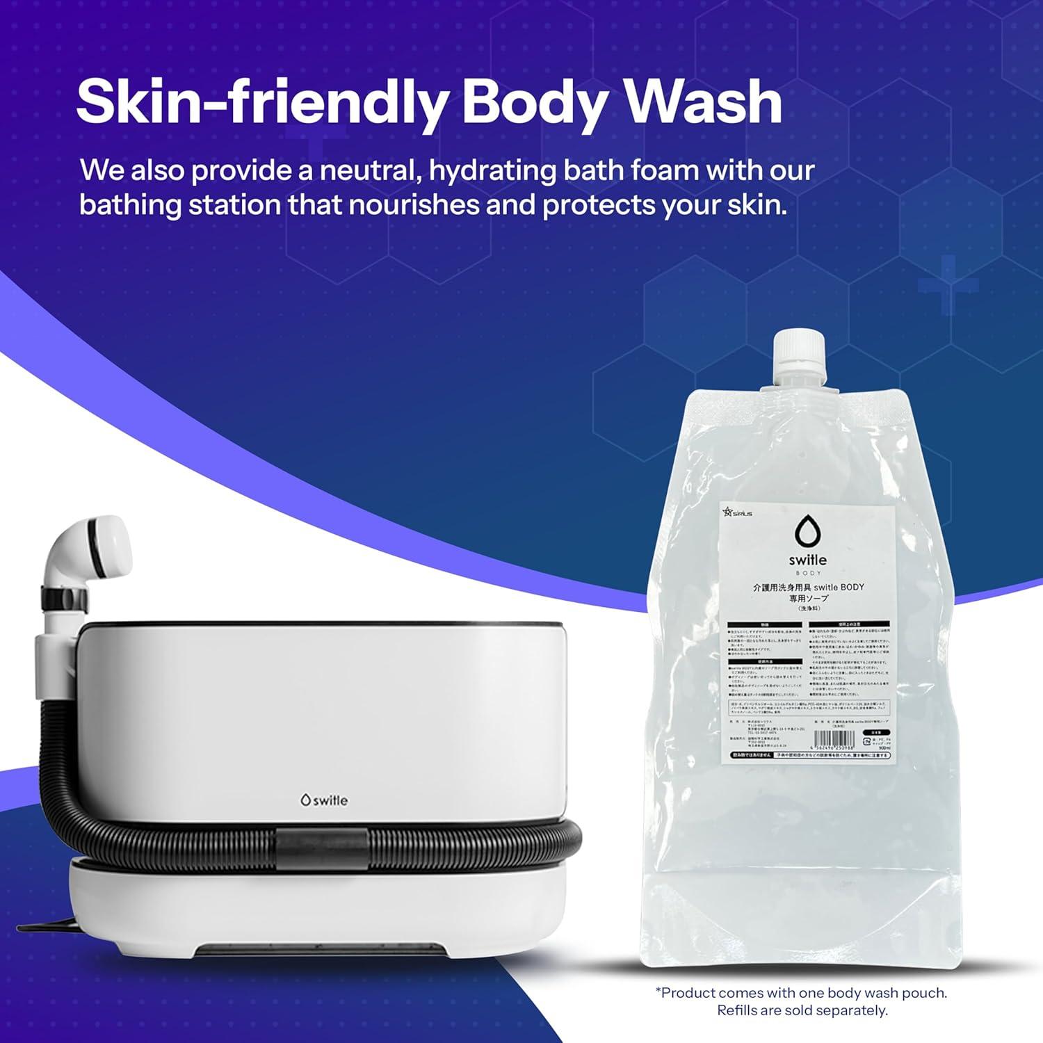 Sistema de Ducha Portátil Switle - Baño en Cama para Ancianos