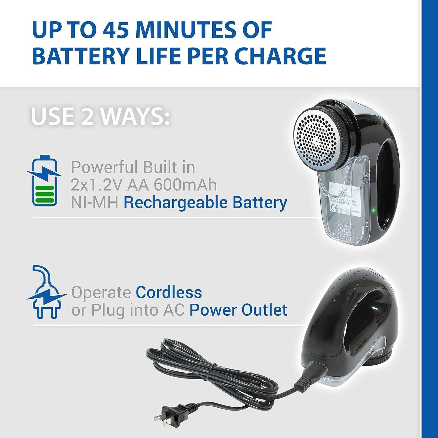 Raspador de Tela Recargable Starkfine con Cuchilla de Repuesto