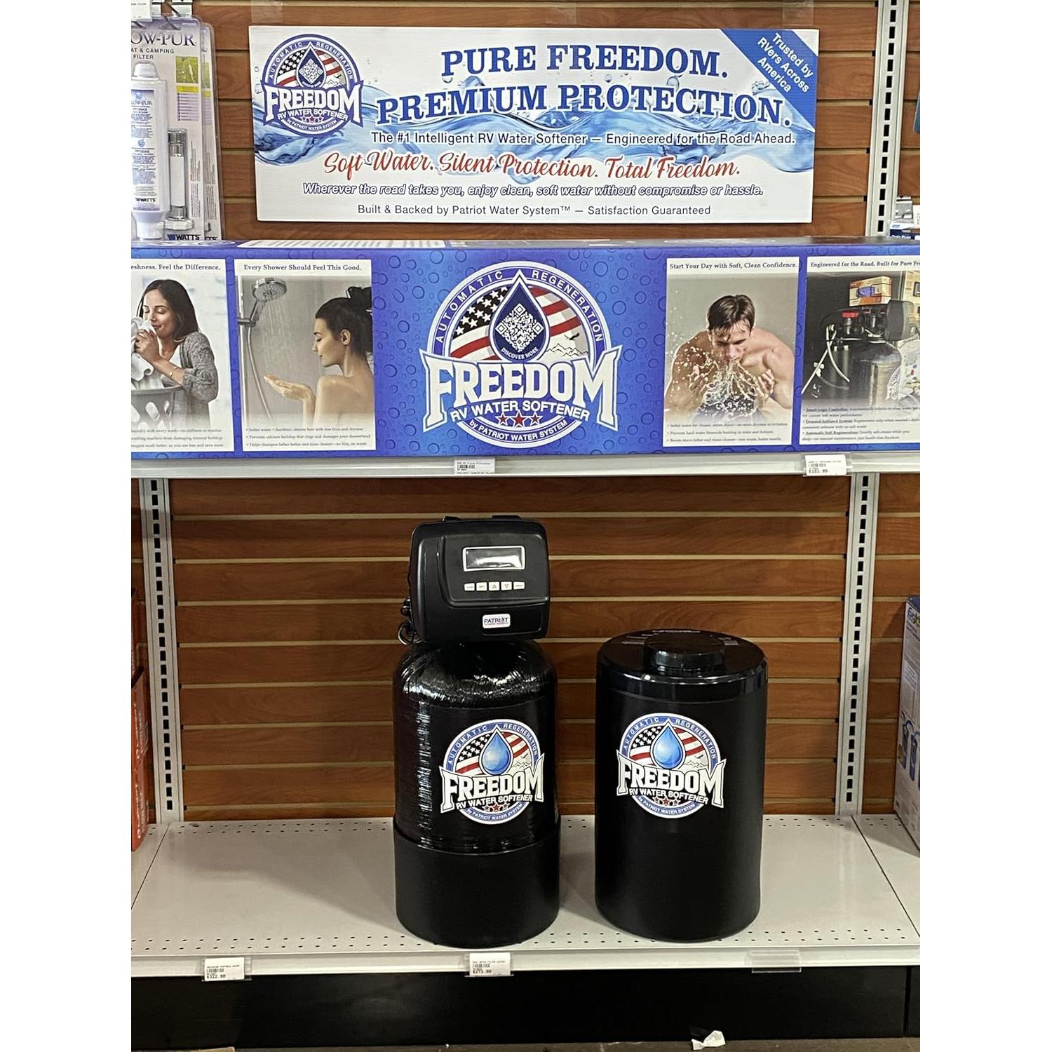 Ablandador de Agua Patriot Freedom RV - Compacto y Automático