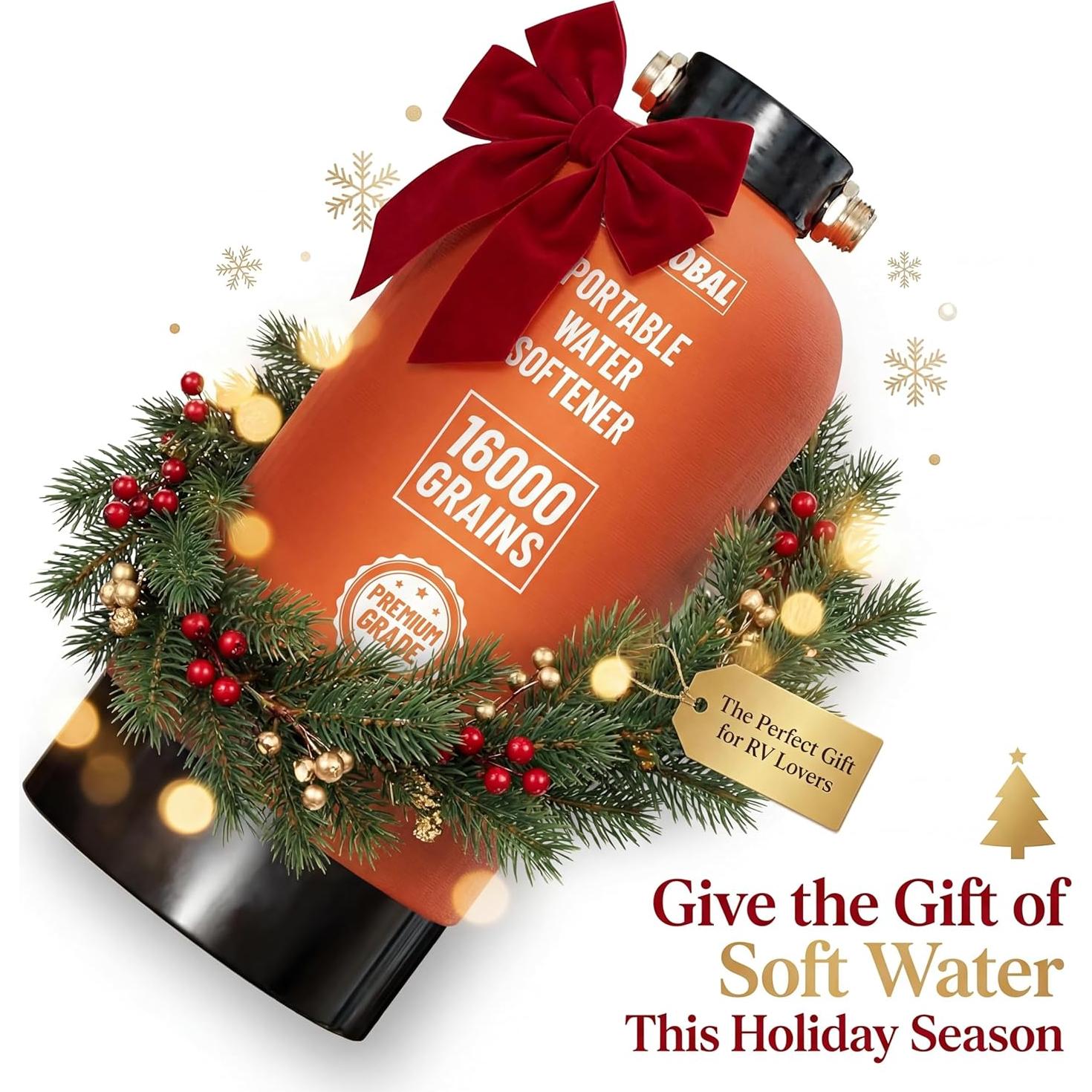 Ablandador de Agua Portátil NPGLOBAL RV 16,000 Granos 19 mm