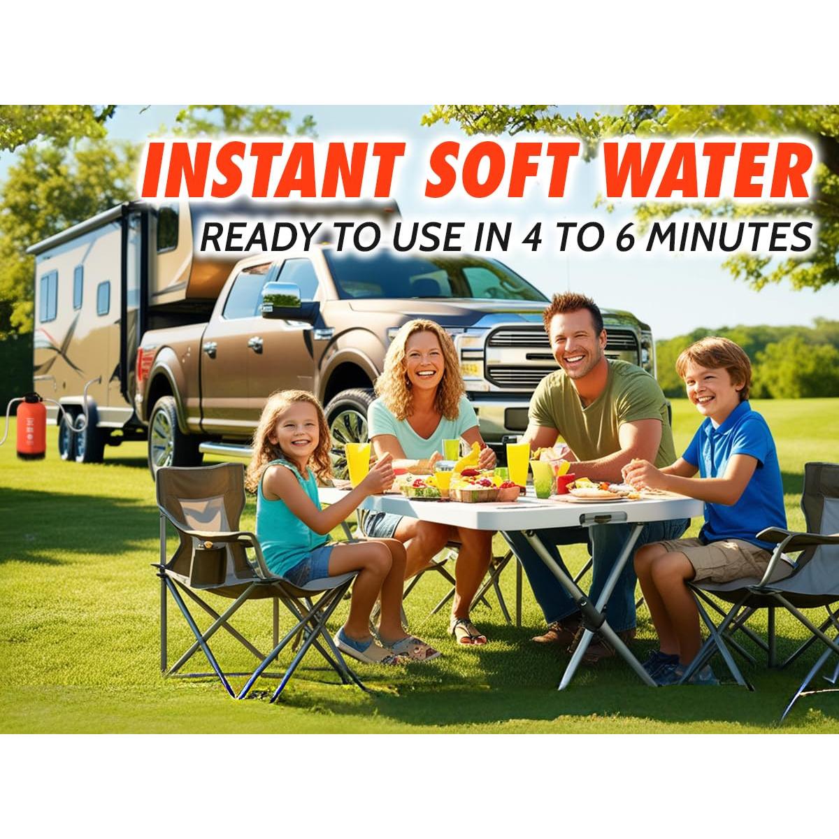 Ablandador de Agua Portátil NPGLOBAL RV 16,000 Granos 19 mm