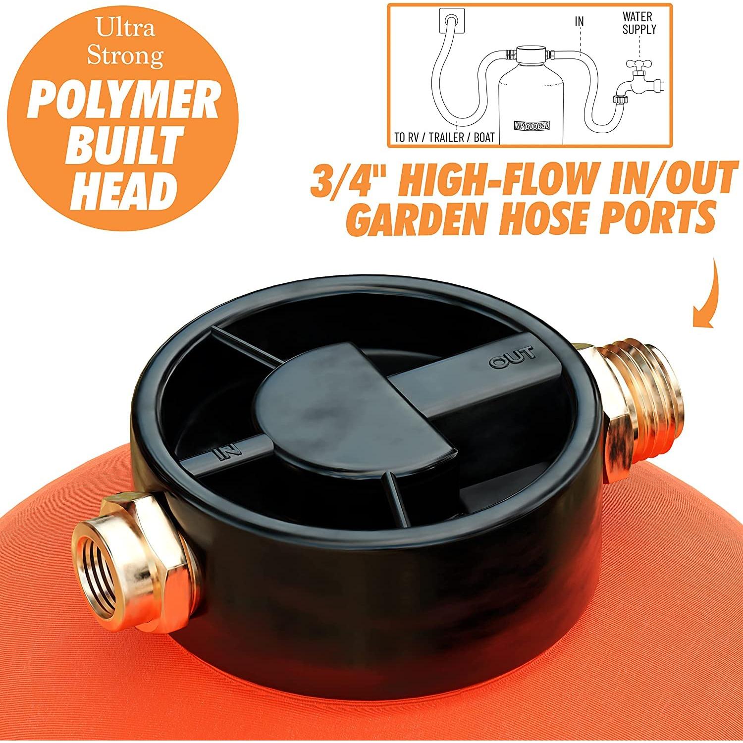 Ablandador de Agua Portátil NPGLOBAL RV 16,000 Granos 19 mm