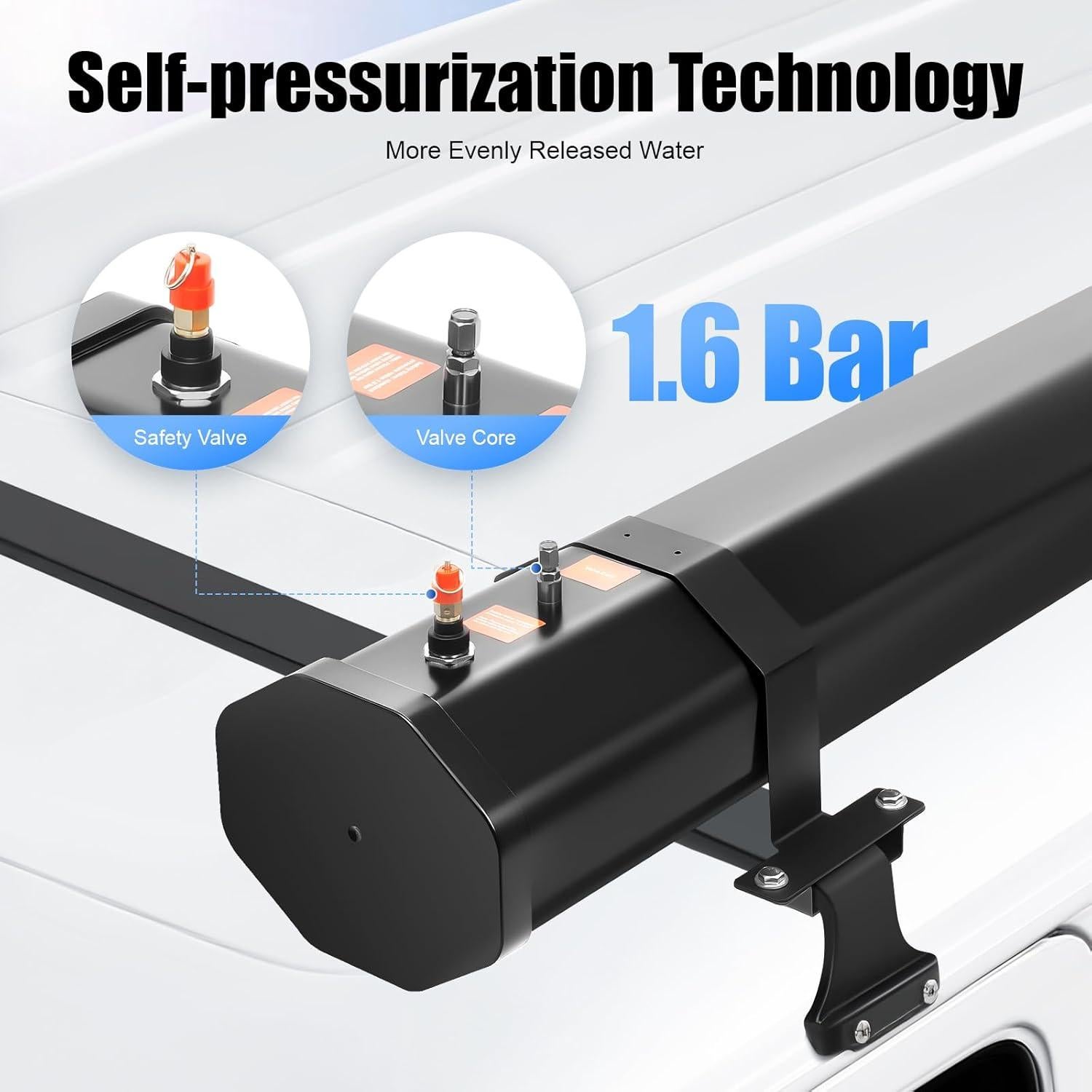 Tanque de Agua Autopresurizado 30L LIKARVA para Camping