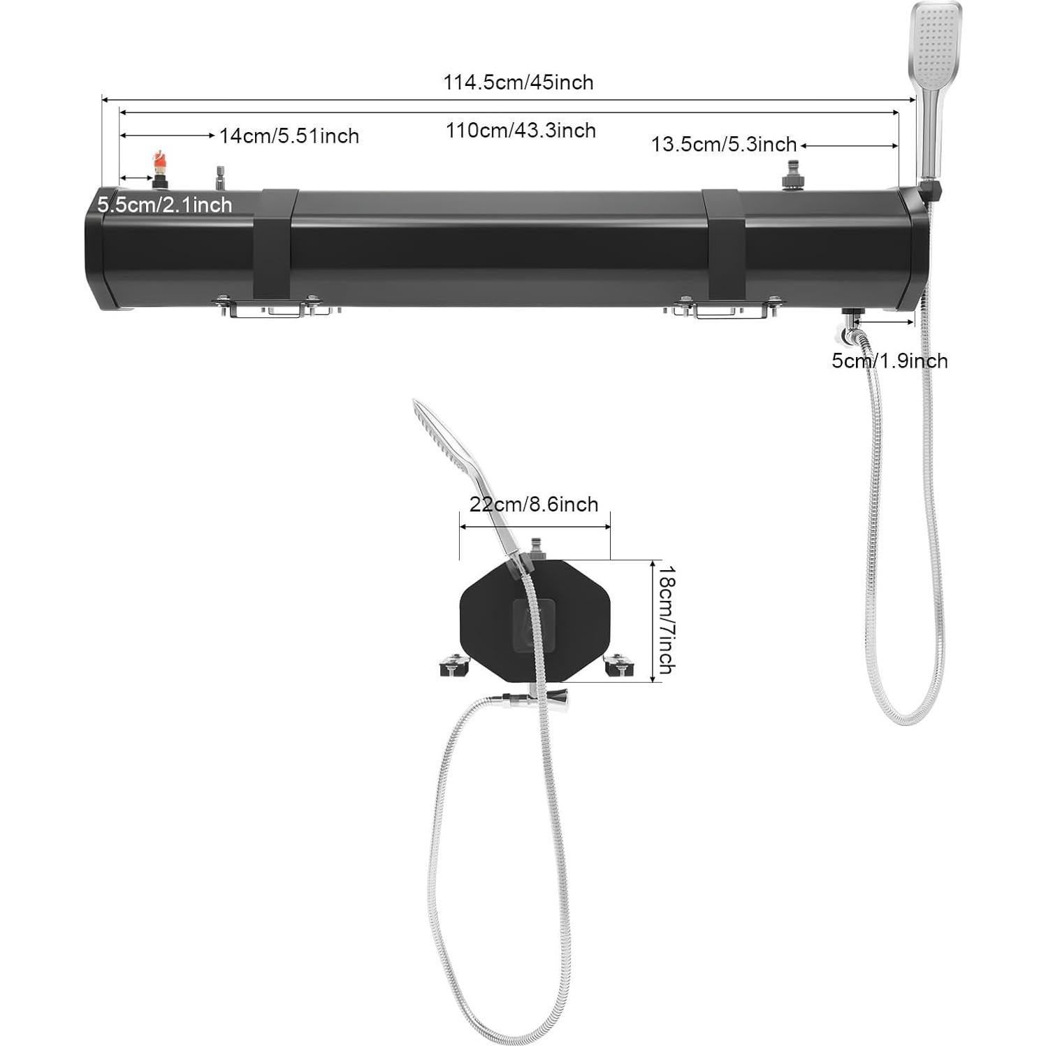 Tanque de Agua Autopresurizado 30L LIKARVA para Camping