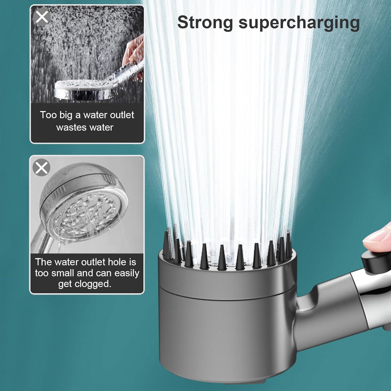 Cabezal de Ducha de Mano TINAYAUE con Filtro y 3 Modos