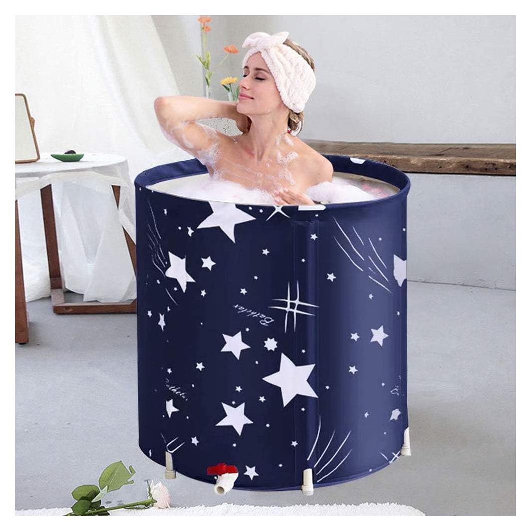 Bañera Plegable Portátil BESTHLS 70 cm Ecológica Azul