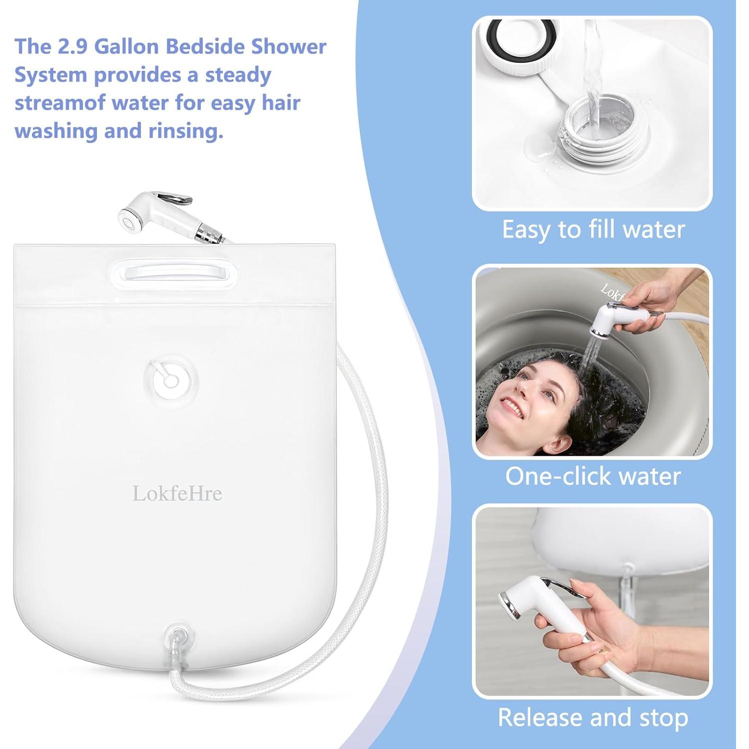 Bañera Inflable Médica LOKFEHRE 203x91x34cm Blanca
