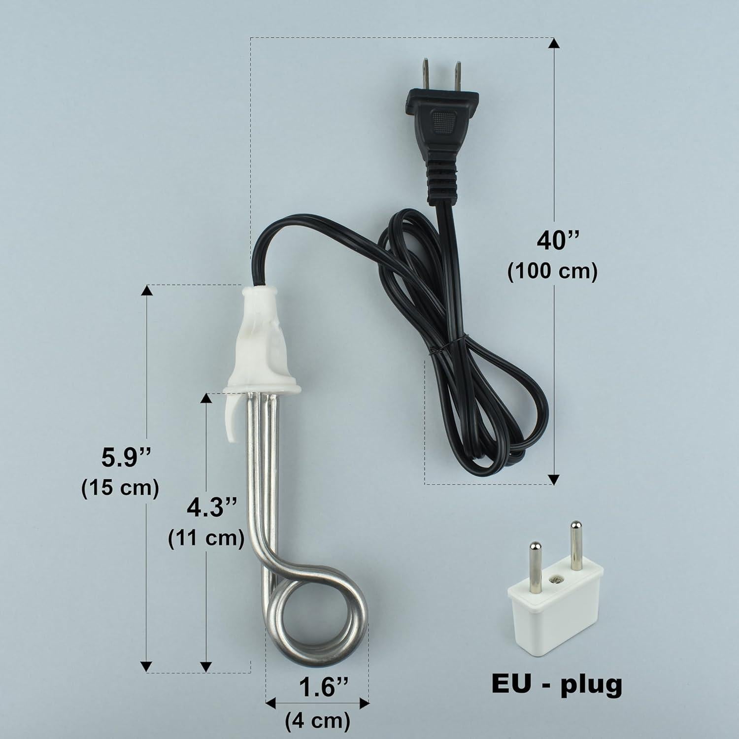 Calentador de Agua de Inmersión Eléctrico Diximus 300W Blanco