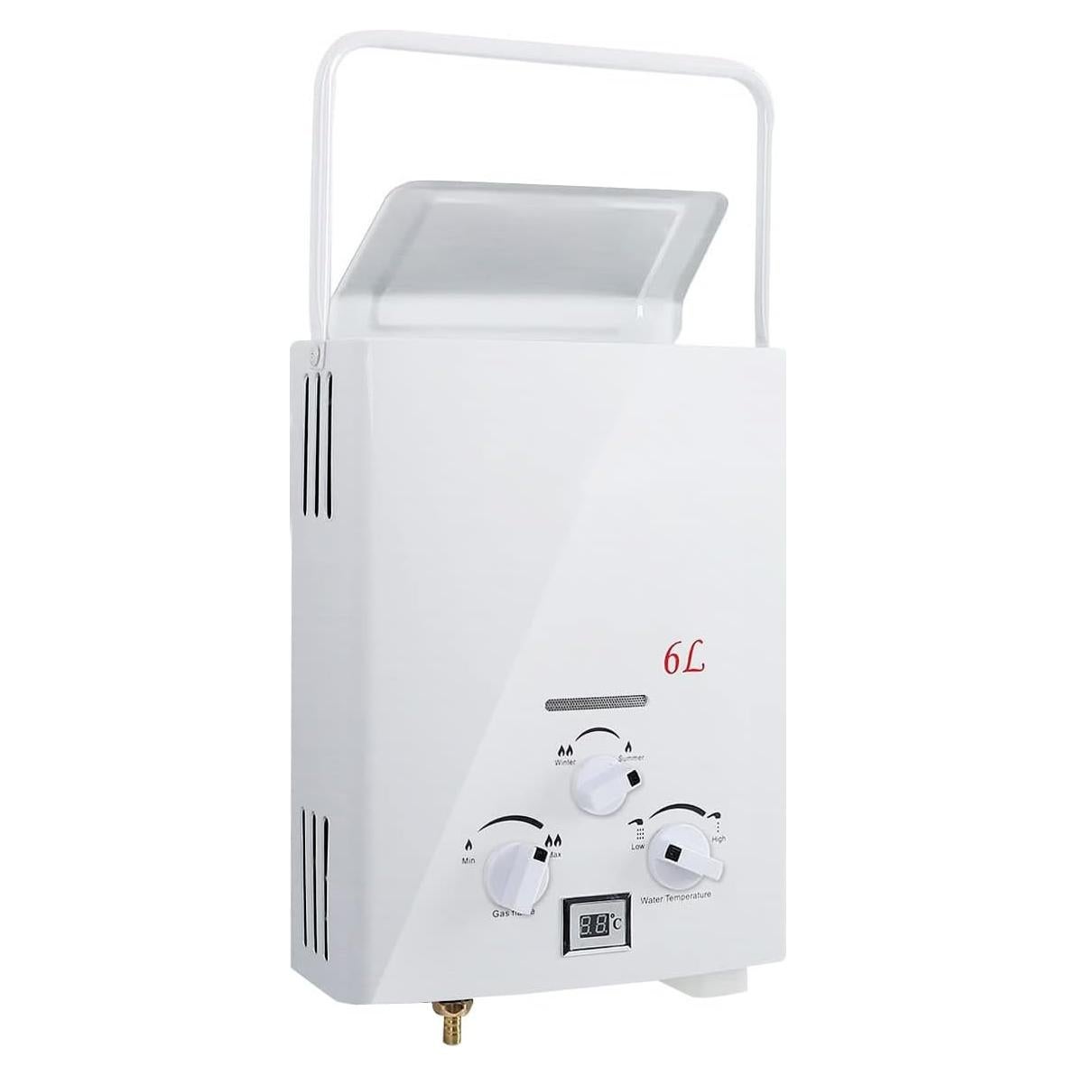 Calentador de Agua a Gas TENGCHANG 6L Portátil Exterior 31000 BTU