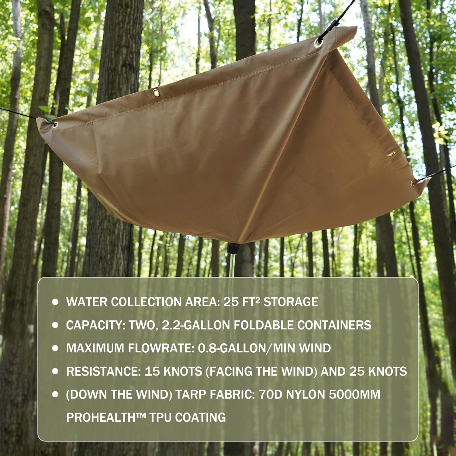 Sistema de Recolección de Agua de Lluvia GARVIN 5FT x 5FT