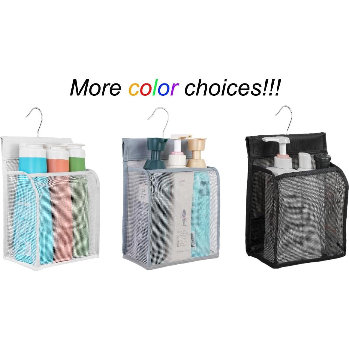 Organizador de Ducha ALYER de Malla Colgante Negro 22.86x19.81cm