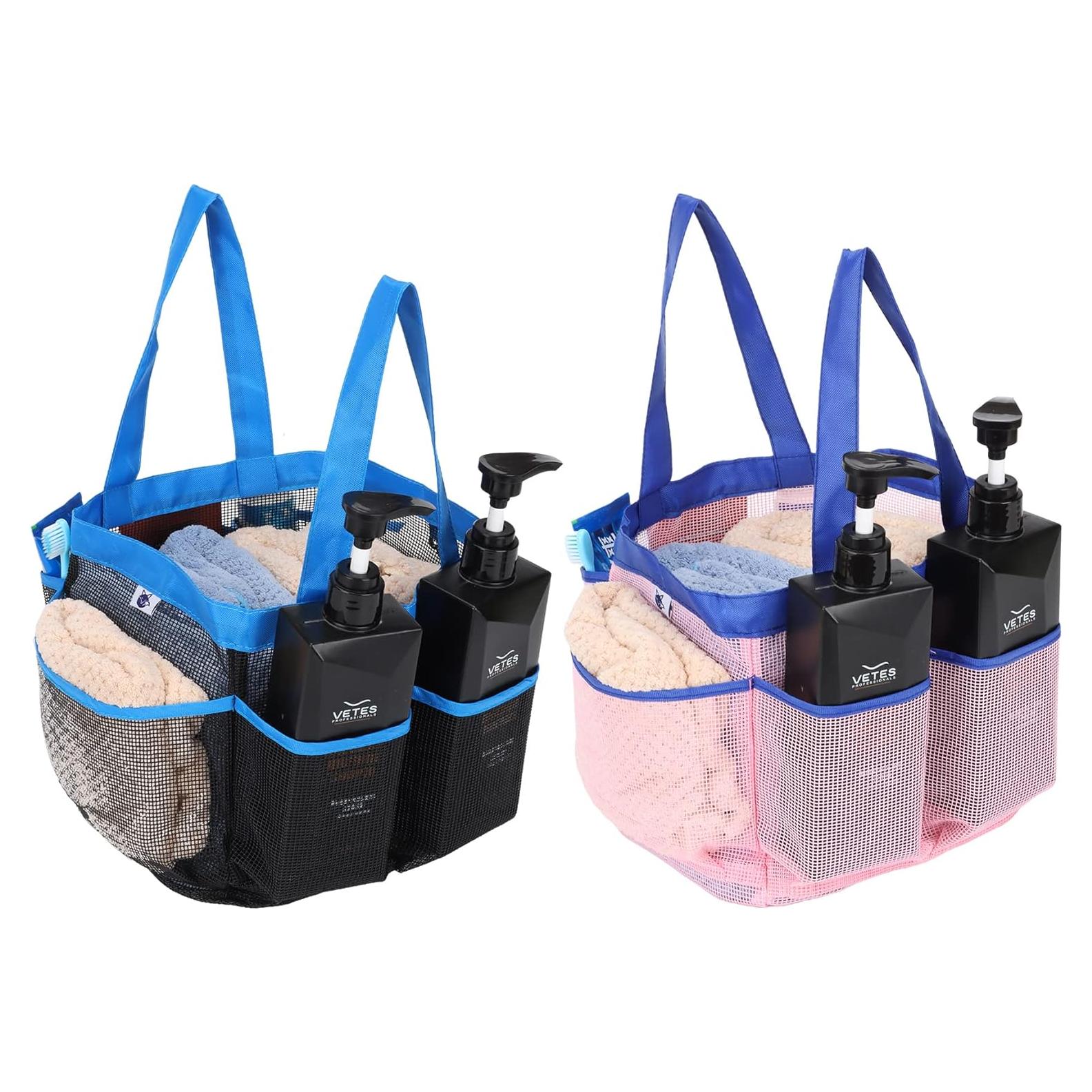 Caddy de Ducha de Malla Nvatorfox 2 Pack Azul Zafiro