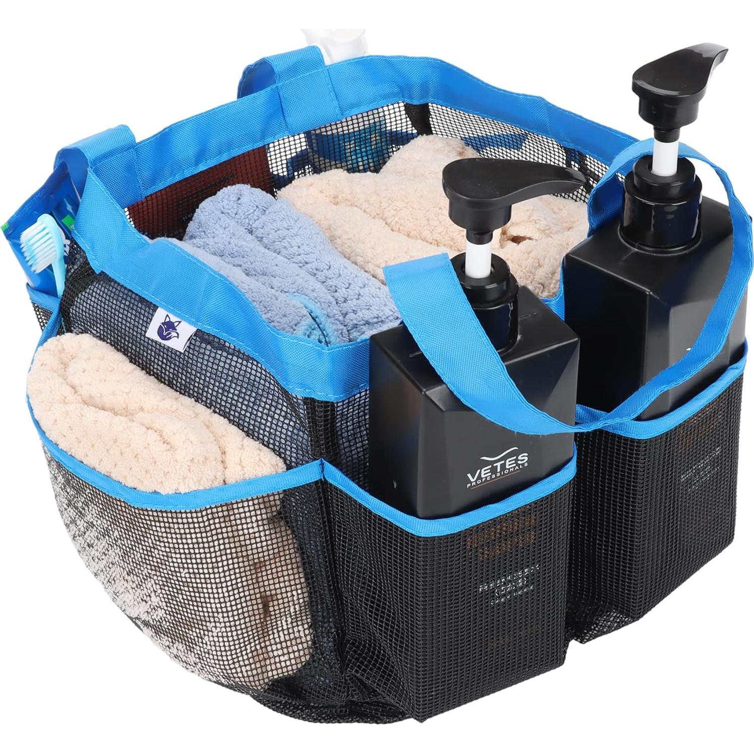 Caddy de Ducha de Malla Nvatorfox 2 Pack Azul Zafiro