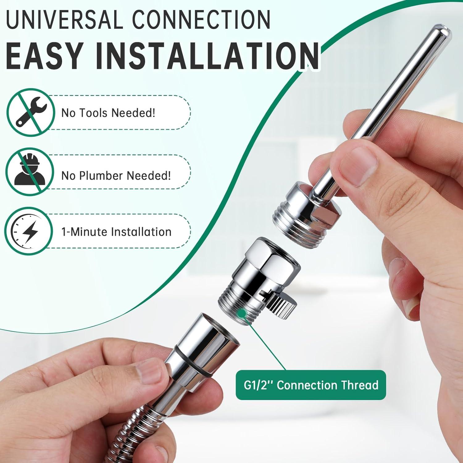 Kit de Enema de Ducha V-Frankness con Boquilla Suave 22.86 cm