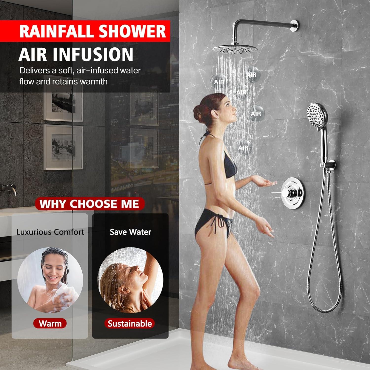 Sistema de Ducha Sumerain con Ducha de Mano Filtrada 9"