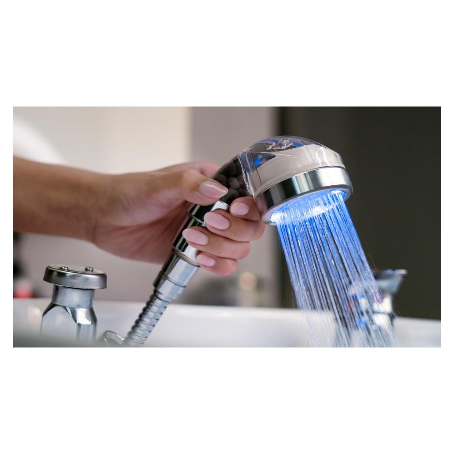 Cabezal de Rociador LED Socila 2.5" Alta Presión Filtrado