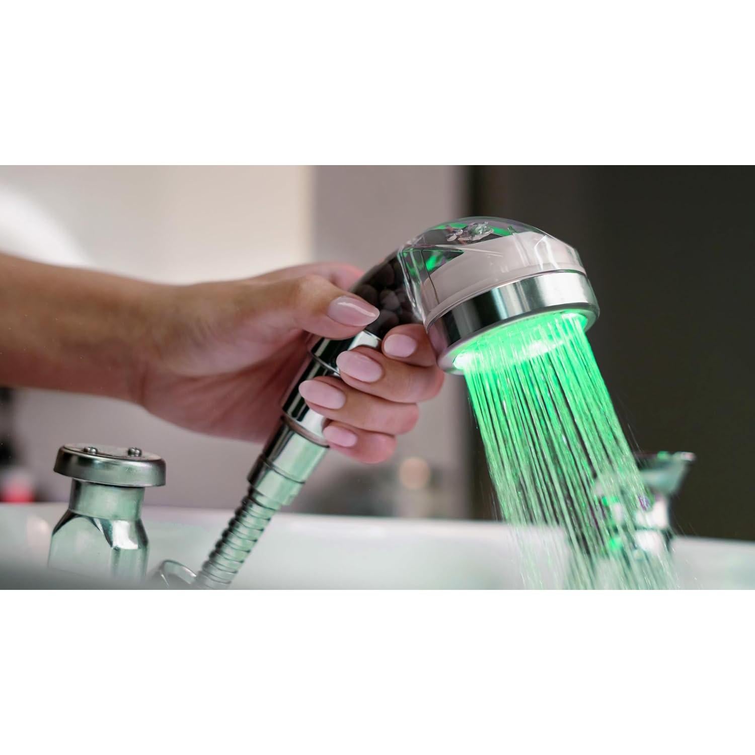 Cabezal de Rociador LED Socila 2.5" Alta Presión Filtrado