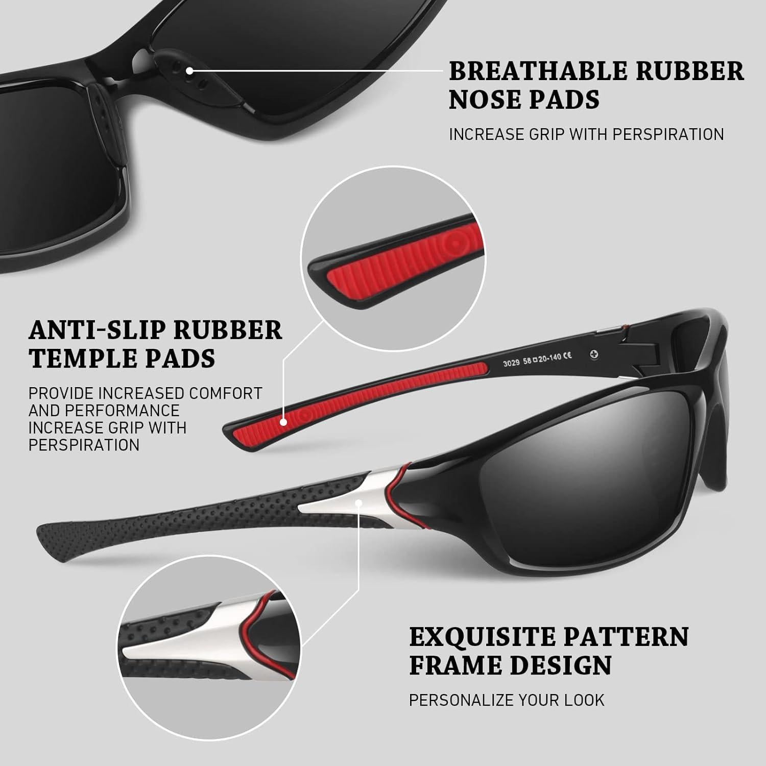 Gafas de sol deportivas WEAROYO polarizadas UV400