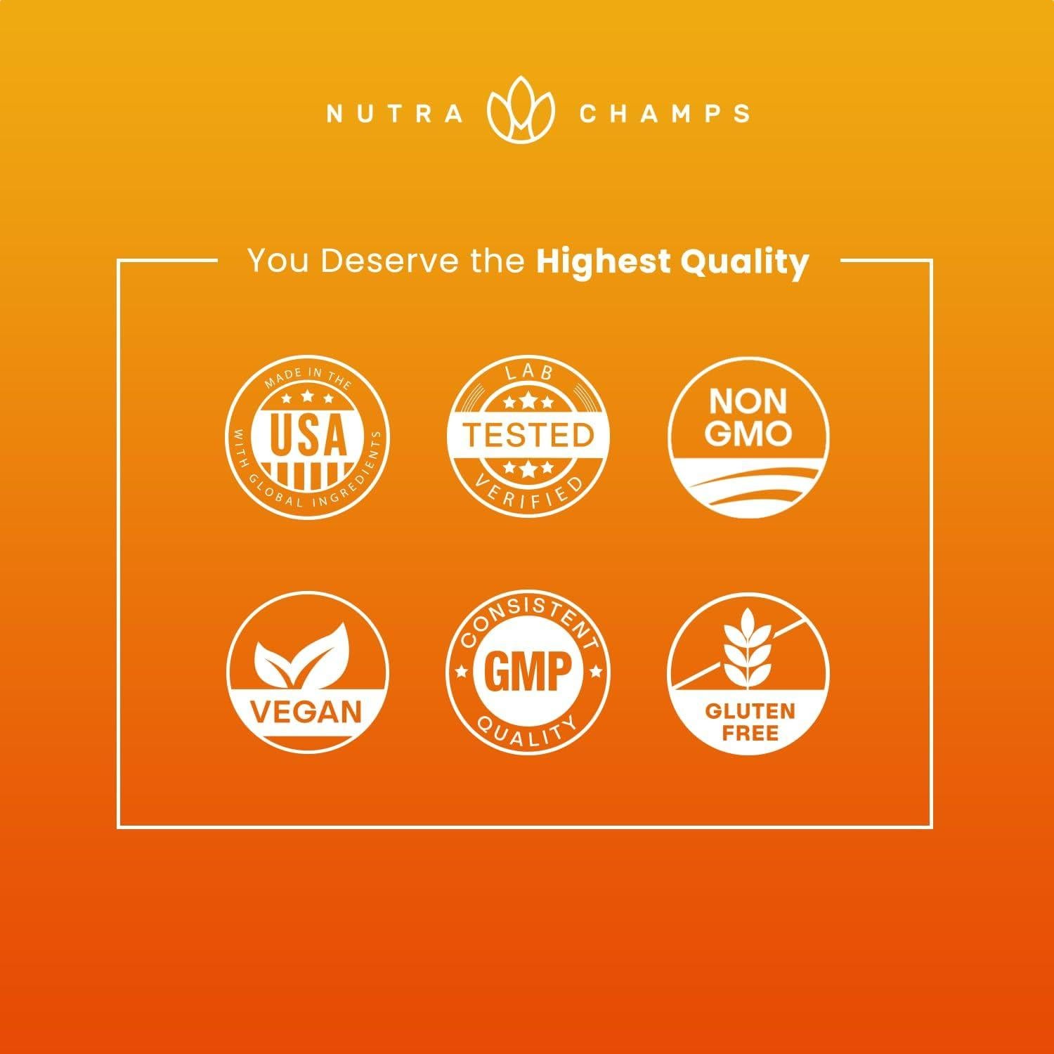 Vitamina C 1000mg NutraChamps - 120 Cápsulas Veganas